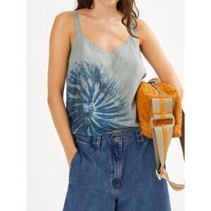 Rabens Saloner Maisa Cartwheel Camisole Top in Ocean Combo L